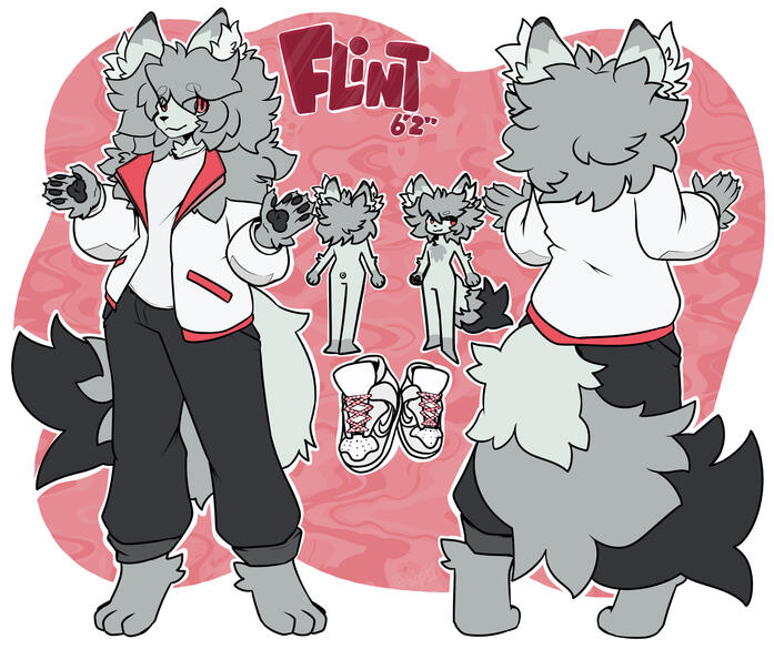 a reference sheet of my character